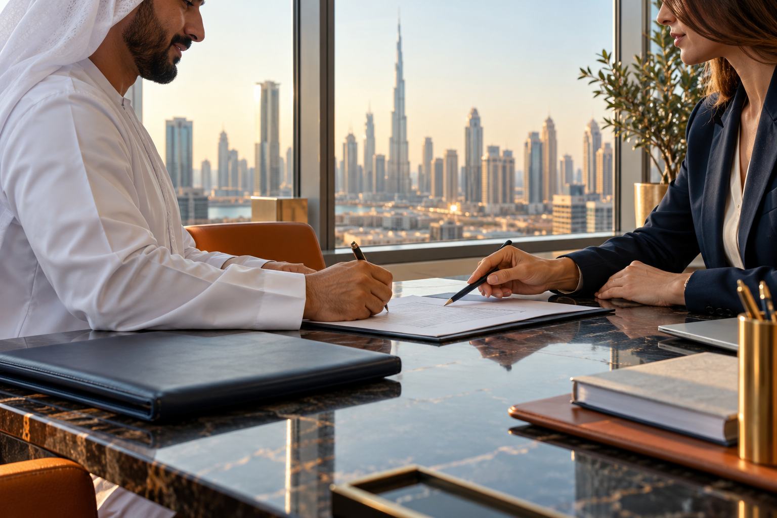 Illustrative company formation consultation reviewing incorporation paperwork